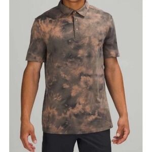 Lululemon Evolution Polo Tie Dye Sedona Sun Shirt Men's XS Short Sleeve Stretch